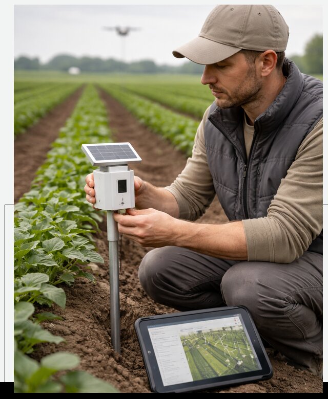 IoT мониторинг сельскохозяйственных полей и контроля в Новороссийске